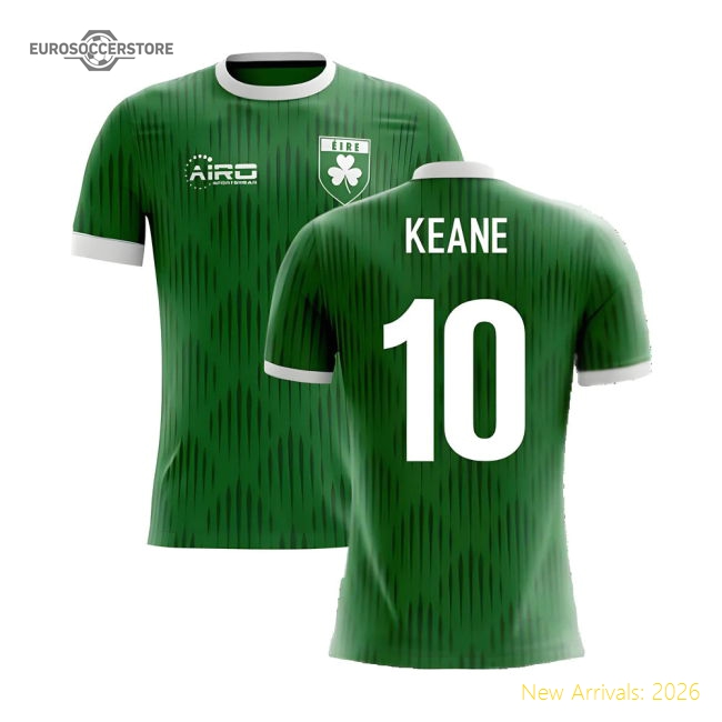 2025-2026 Ireland Airo Concept Home Shirt (Keane 10) - Kids-Football Jersey Hub