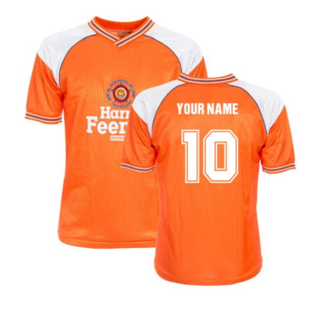 1987-1988 Blackpool Harry Feeney Centenary Shirt (Your Name)-Football Jersey Hub