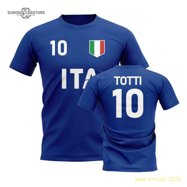 Francesco Totti Country Code Hero T-Shirt (Blue)-Football Jersey Hub