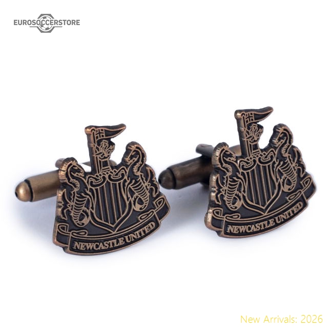 Newcastle United FC Antique Gold Cufflinks-Football Jersey Hub