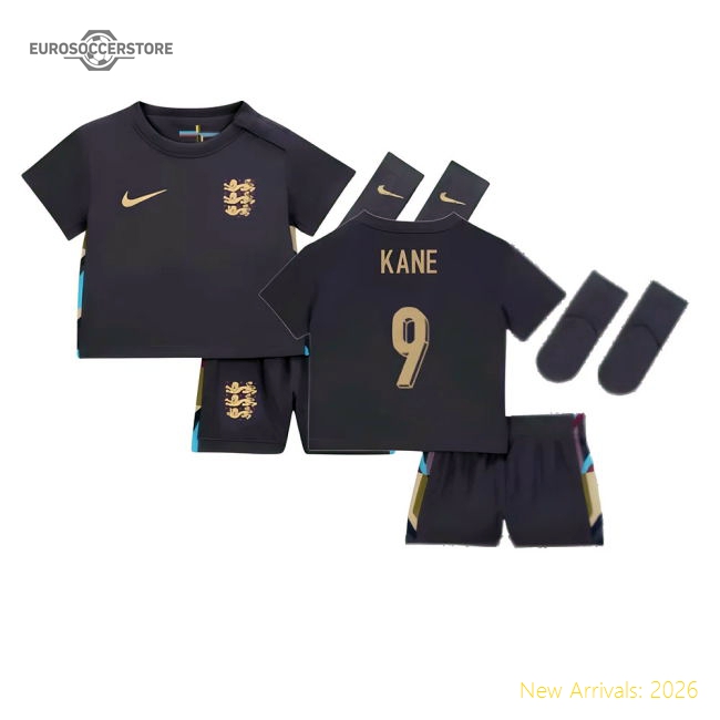 2024-2025 England Away Baby Kit (Kane 9)-Football Jersey Hub