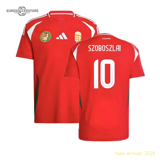 2024-2025 Hungary Home Shirt (SZOBOSZLAI 10)-Football Jersey Hub