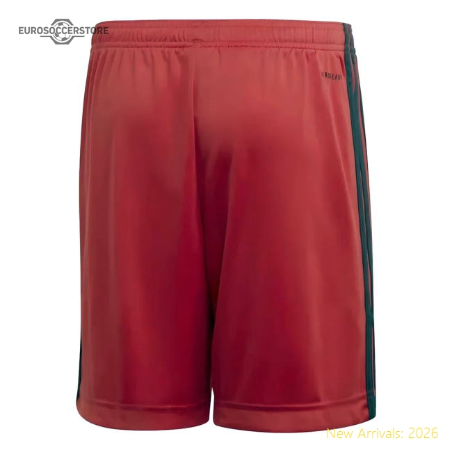 2020-2021 Germany Home Adidas Goalkeeper Shorts (Red) - Kids-Football Jersey Hub