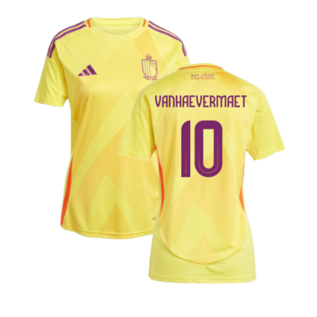 2025-2026 Belgium Womens Team Away Shirt (Ladies) (Vanhaevermaet 10)-Football Jersey Hub
