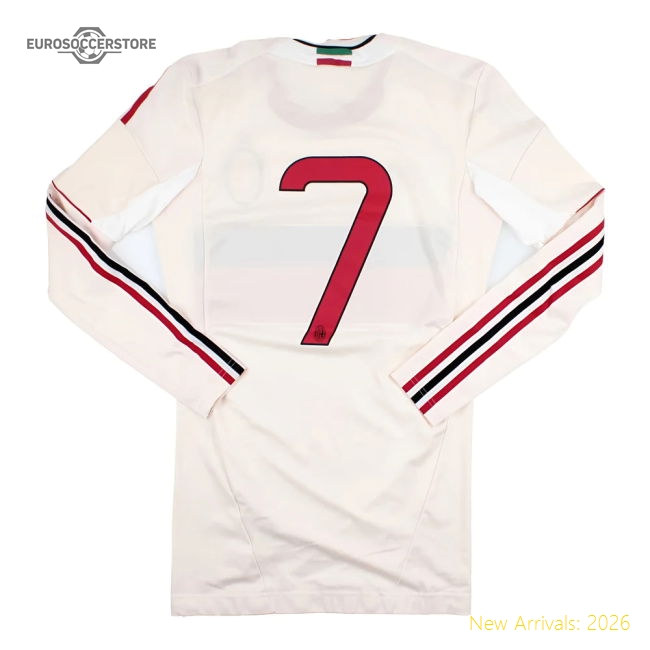 AC Milan 2012-13 Long Sleeve Player Issue Away Shirt (7 M/L) #7 (Excellent)-Football Jersey Hub