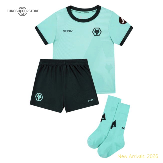 2025-2026 Wolves Away Baby Kit-Football Jersey Hub