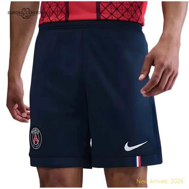 2025-2026 PSG Home Football Shorts (Navy)-Football Jersey Hub