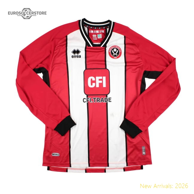 2023-2024 Sheffield United Home Long Sleeve Shirt (Hamer 8)-Football Jersey Hub