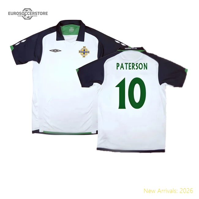 Northern Ireland 2009-10 Away Shirt ((Very Good) XL) (Paterson 10)-Football Jersey Hub