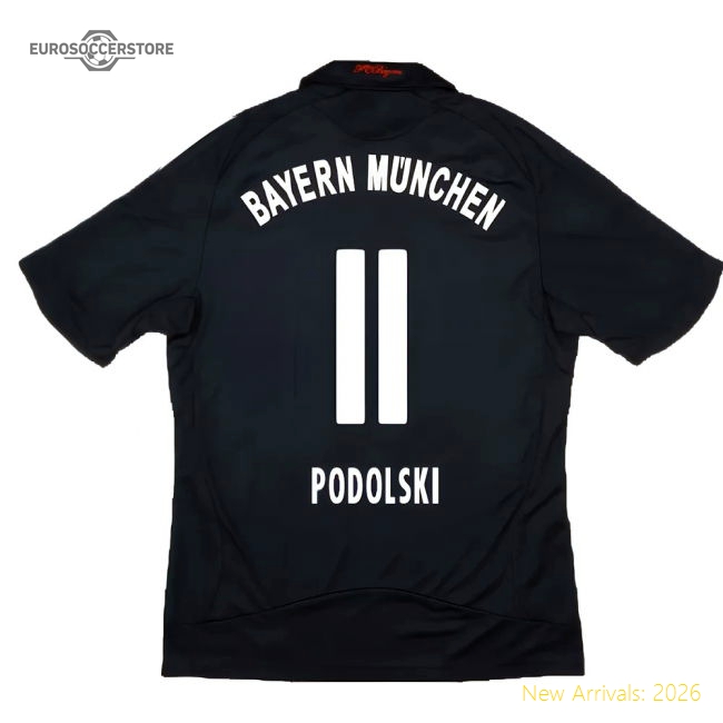 Bayern Munich 2008-10 Away Shirt ((Excellent) S) (Podolski 11)-Football Jersey Hub