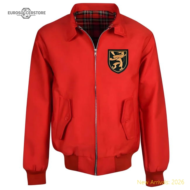 Belgium Red Harrington Jacket-Football Jersey Hub