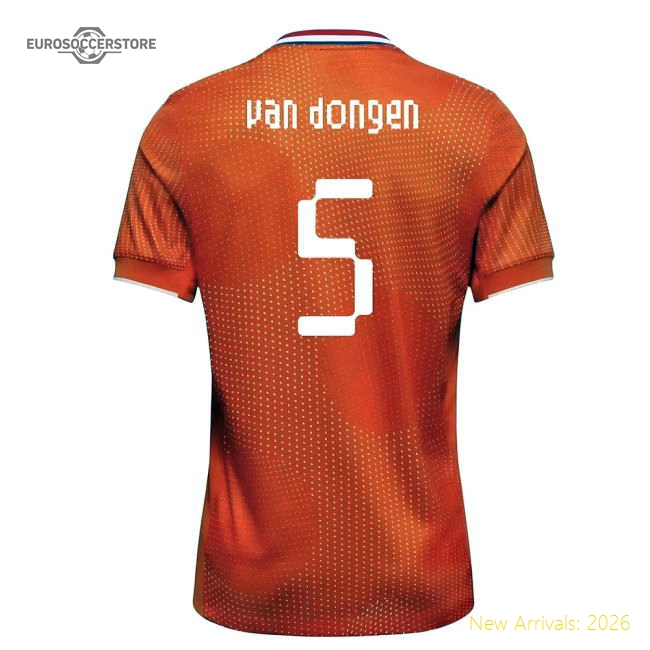 2025-2026 Netherlands Womens Team Shirt (Kids) (Van Dongen 5)-Football Jersey Hub