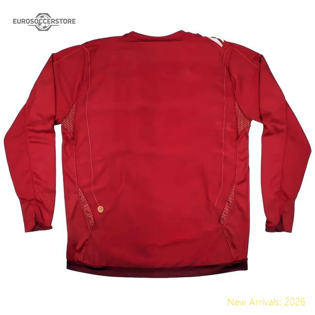 England 2006-08 Away Shirt (L/S) (L) (Very Good) (DOWNING 20)-Football Jersey Hub