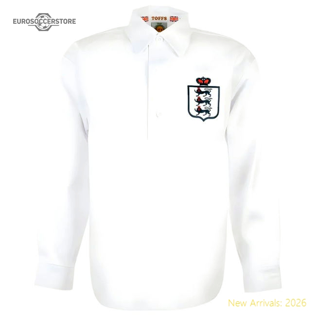 England 1930-50s Retro Football Shirt-Football Jersey Hub
