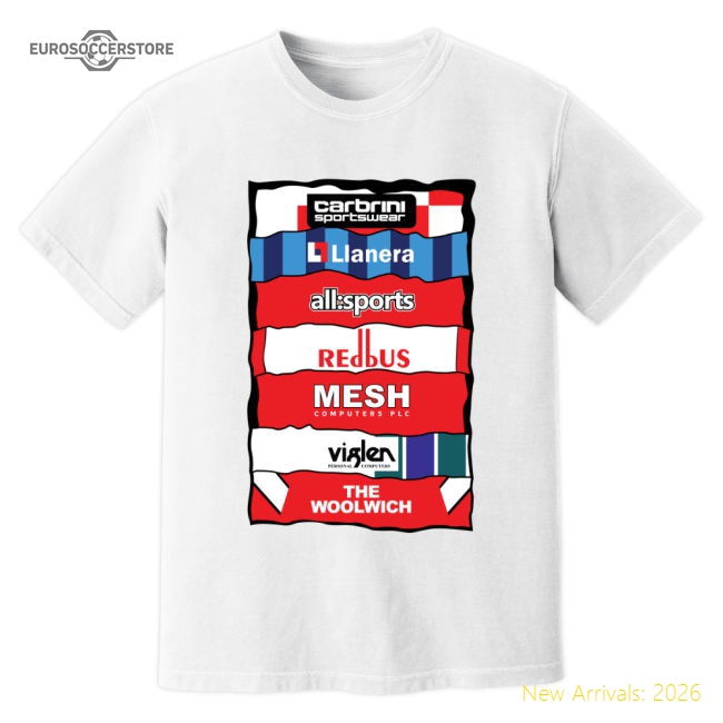 Charlton Sponsor History T-Shirt (White)-Football Jersey Hub