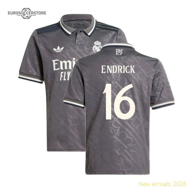 2024-2025 Real Madrid Third Shirt (Kids) (Endrick 16)-Football Jersey Hub