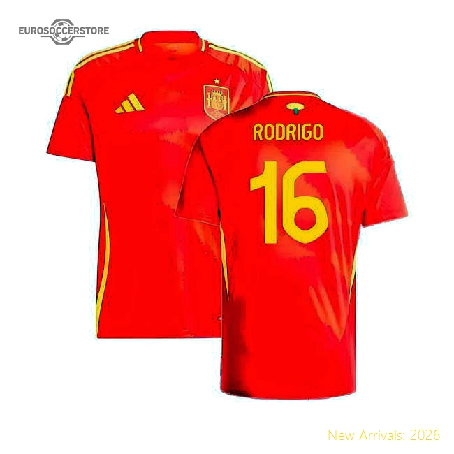 2024-2025 Spain Home Shirt (Rodrigo 16)-Football Jersey Hub