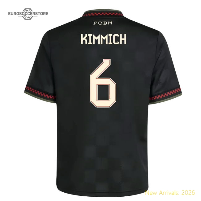 2025-2026 Bayern Munich Third Shirt (Kids) (Kimmich 6)-Football Jersey Hub