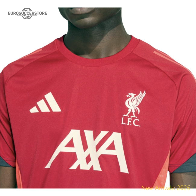 2025-2026 Liverpool Training Jersey (Strawberry Red)-Football Jersey Hub
