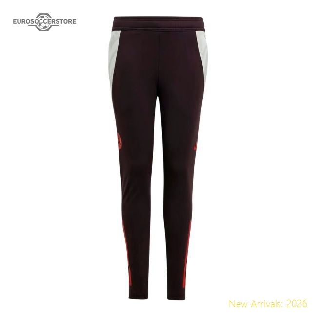 2024-2025 Bayern Munich Training Pants (Shadow Maroon) - Kids-Football Jersey Hub