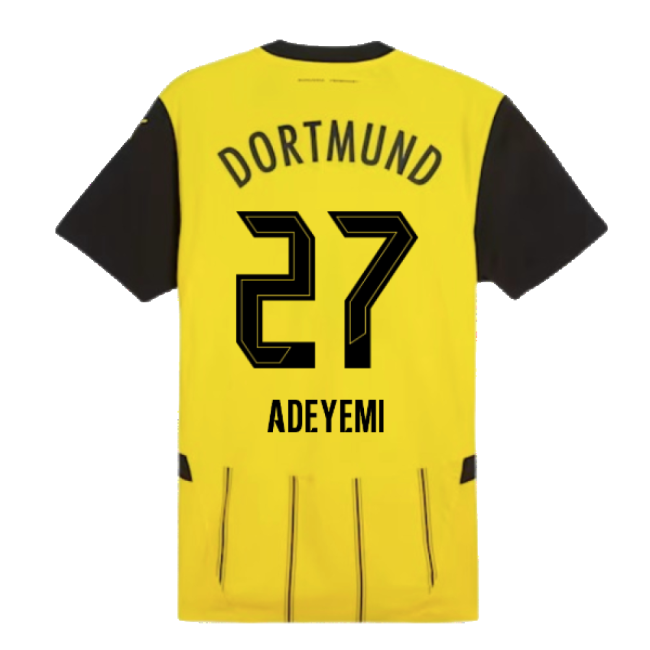 2024-2025 Borussia Dortmund Authentic Home Shirt (Adeyemi 27)-Football Jersey Hub