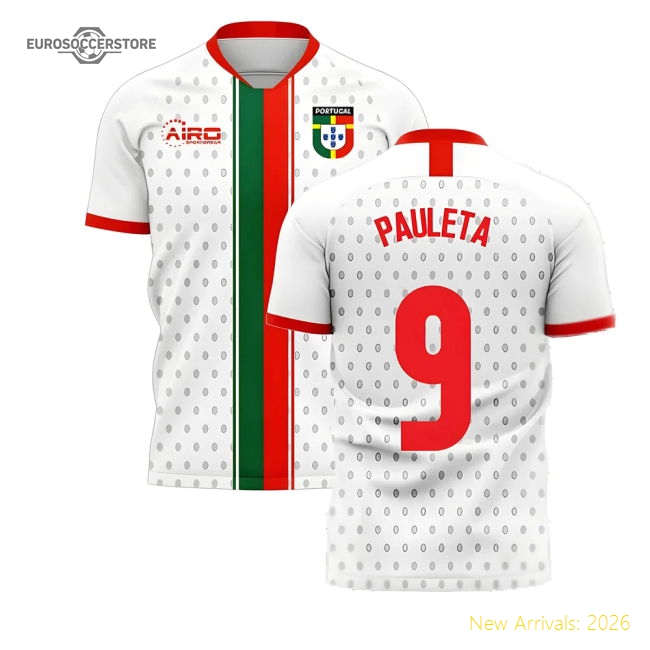 Portugal 2025-2026 Away Concept Football Kit (Libero) (PAULETA 9)-Football Jersey Hub