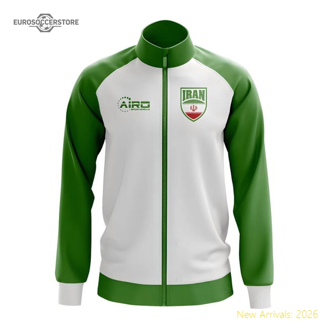 Iran Concept Football Track Jacket (White)-Football Jersey Hub