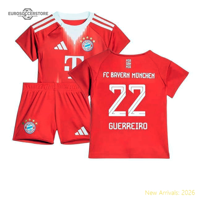 2025-2026 Bayern Munich Home Baby Kit (Guerreiro 22)-Football Jersey Hub