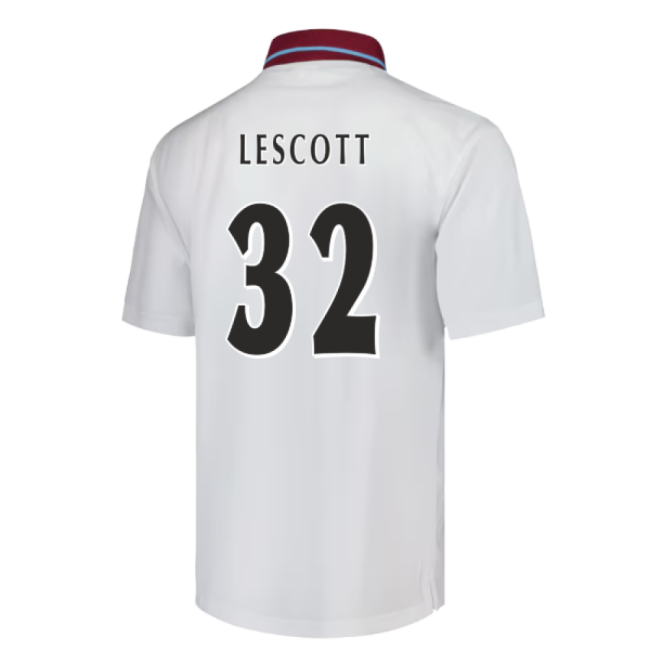 Aston Villa 2000 Away Retro Shirt (Lescott 32)-Football Jersey Hub
