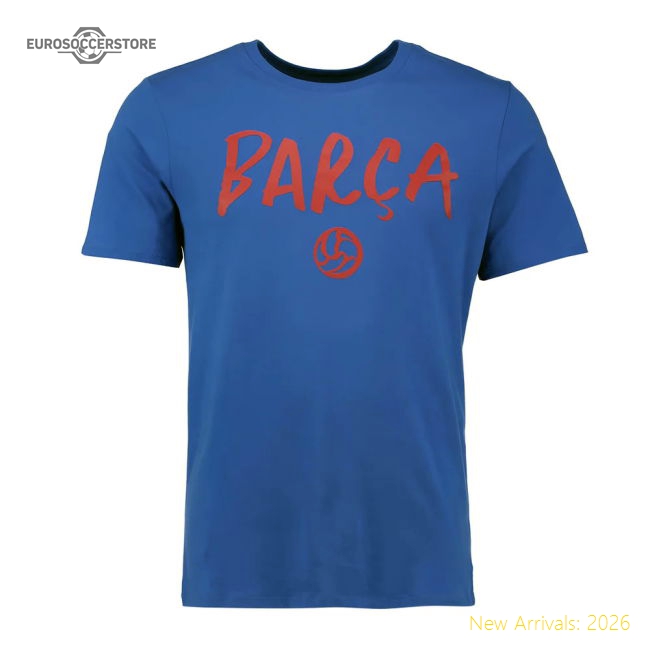 2016-2017 Barcelona Nike Squad T-Shirt (Blue)-Football Jersey Hub