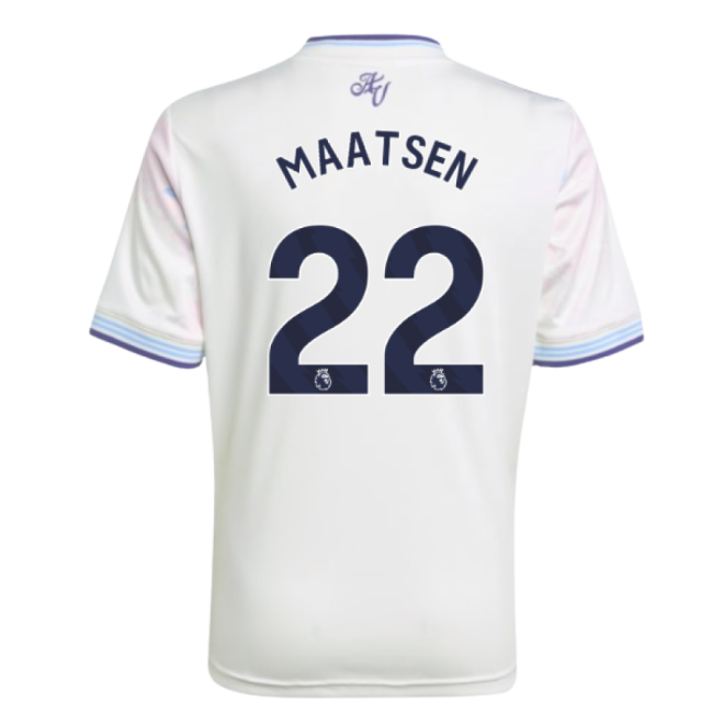 2025-2026 Aston Villa Third Shirt - Kids (Maatsen 22)-Football Jersey Hub