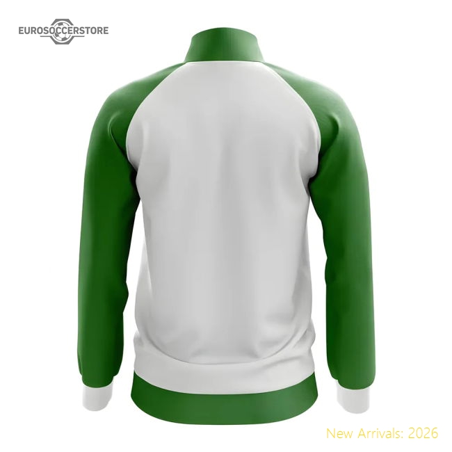 Italy Concept Football Track Jacket (White)-Football Jersey Hub
