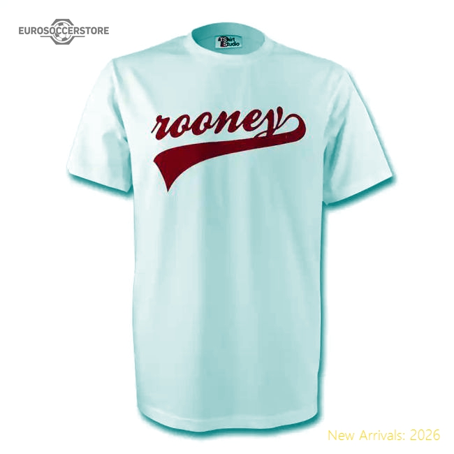 Wayne Rooney England Signature Tee (white) - Kids-Football Jersey Hub