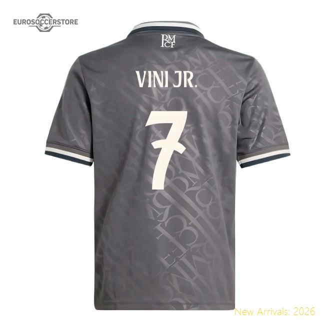 2024-2025 Real Madrid Third Shirt (Kids) (Vini Jr. 7)-Football Jersey Hub