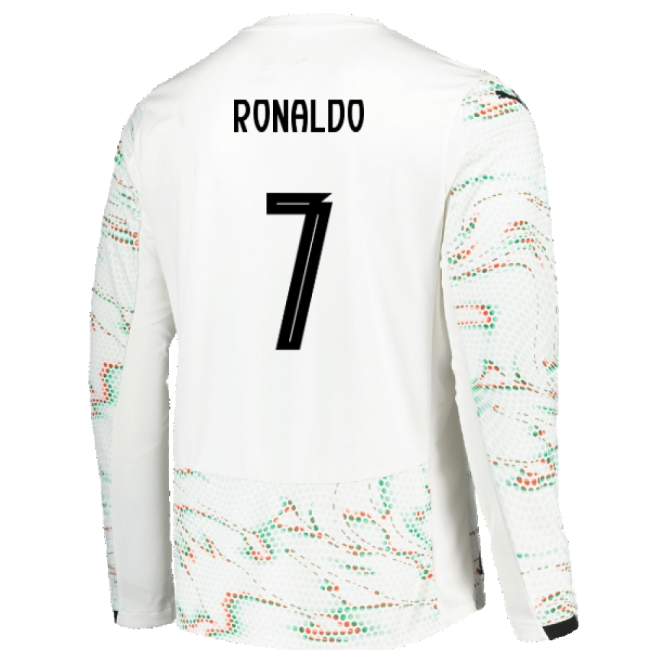 2025-2026 Portugal Long Sleeve Away Shirt (Ronaldo 7)-Football Jersey Hub