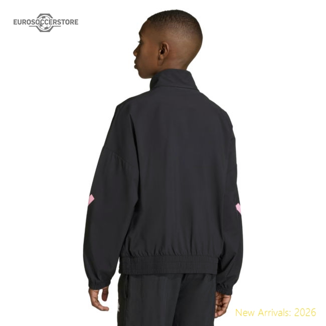 2025-2026 Liverpool Anthem Jacket (Black) - Kids-Football Jersey Hub