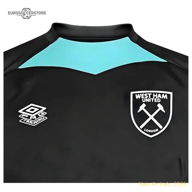 2024-2025 West Ham Training Jersey (Black) - Kids-Football Jersey Hub