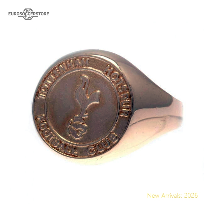 Tottenham Hotspur FC 9ct Gold Crest Ring Medium-Football Jersey Hub