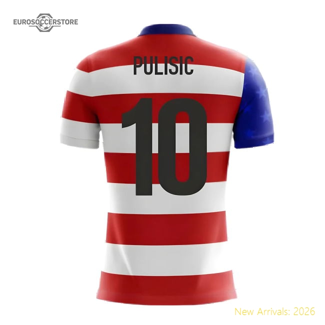 2025-2026 USA Airo Concept Home Shirt (Pulisic 10)-Football Jersey Hub