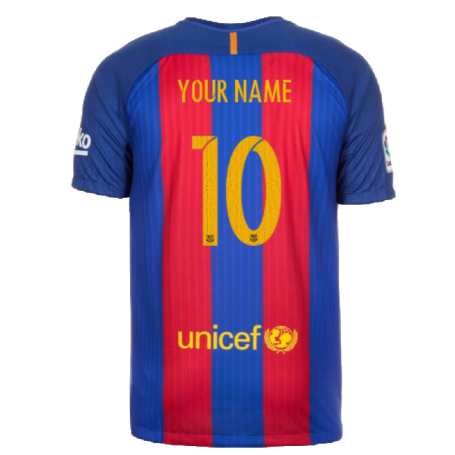 2016-2017 Barcelona Home Shirt (Your Name)-Football Jersey Hub