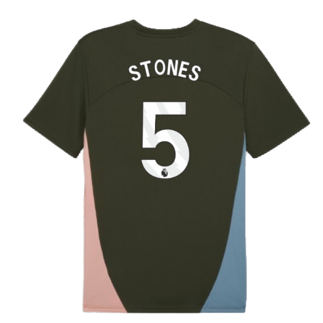 2024-2025 Man City Training Shirt (Myrtle) (Stones 5)-Football Jersey Hub