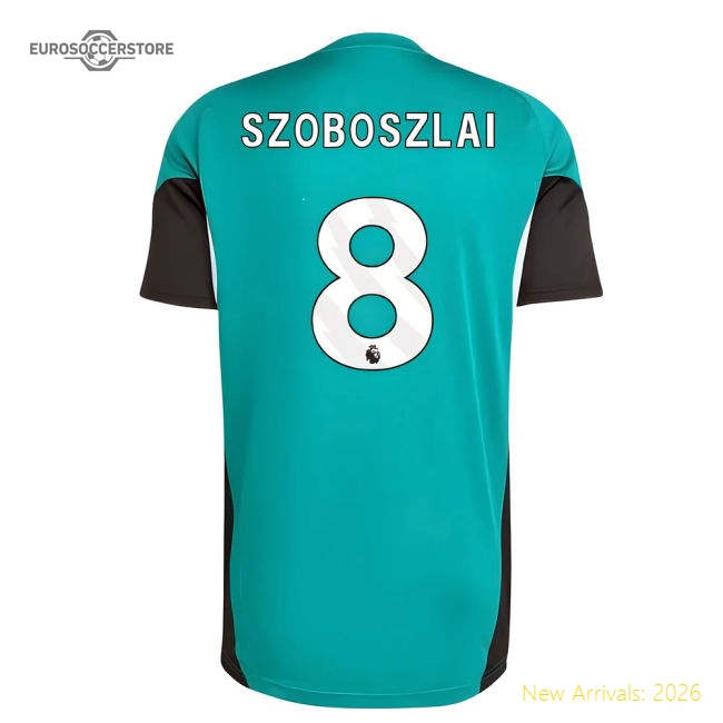 2025-2026 Liverpool EU Training Jersey (Green) (Szoboszlai 8)-Football Jersey Hub