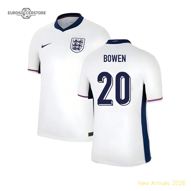 2024-2025 England Home Shirt (Bowen 20)-Football Jersey Hub