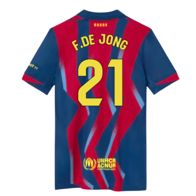 2025-2026 Barcelona Fourth Shirt (Kids) (F.De Jong 21)-Football Jersey Hub