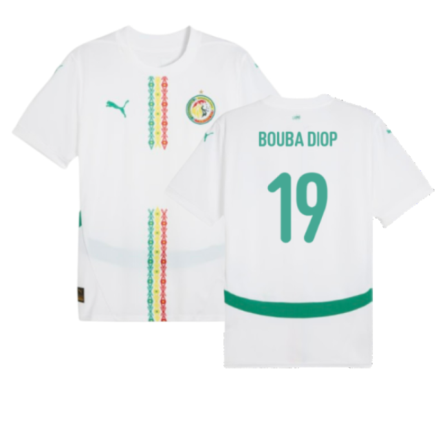 2024-2025 Senegal Home Shirt (Bouba Diop 19)-Football Jersey Hub