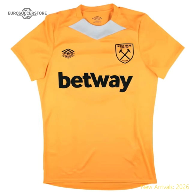 2024-2025 West Ham Training Jersey (Orange)-Football Jersey Hub
