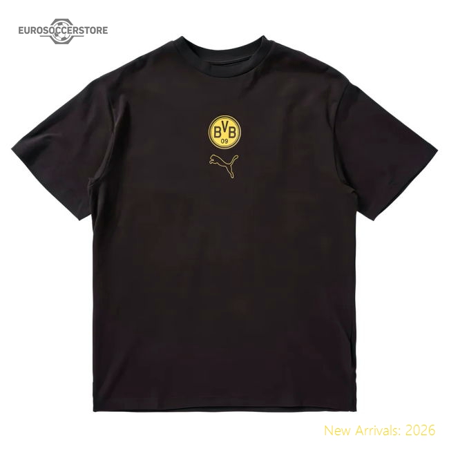 2025-2026 Borussia Dortmund FtblStatement Cellerator Tee - CL (Black) (Your Name)-Football Jersey Hub