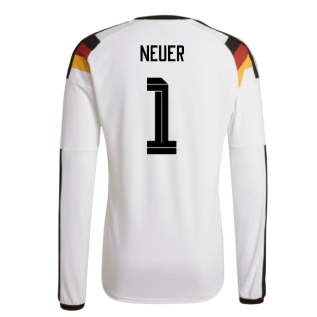 2026-2027 Germany Authentic Long Sleeve Home Shirt (Neuer 1)-Football Jersey Hub