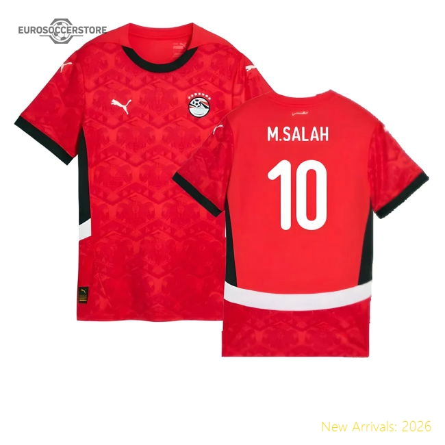 2024-2025 Egypt Home Shirt (Womens) (M.Salah 10)-Football Jersey Hub