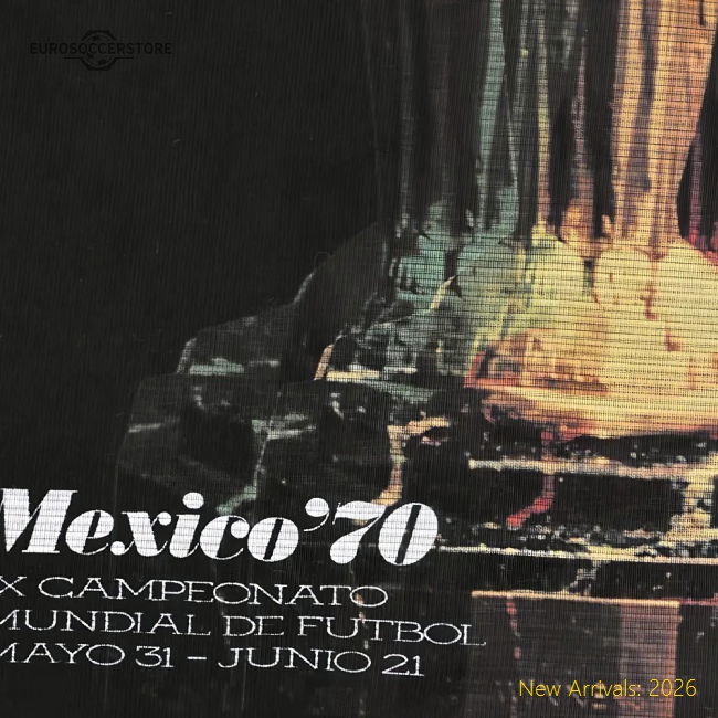 Pennarello: World Cup - Mexico 1970 T-Shirt - Black-Football Jersey Hub